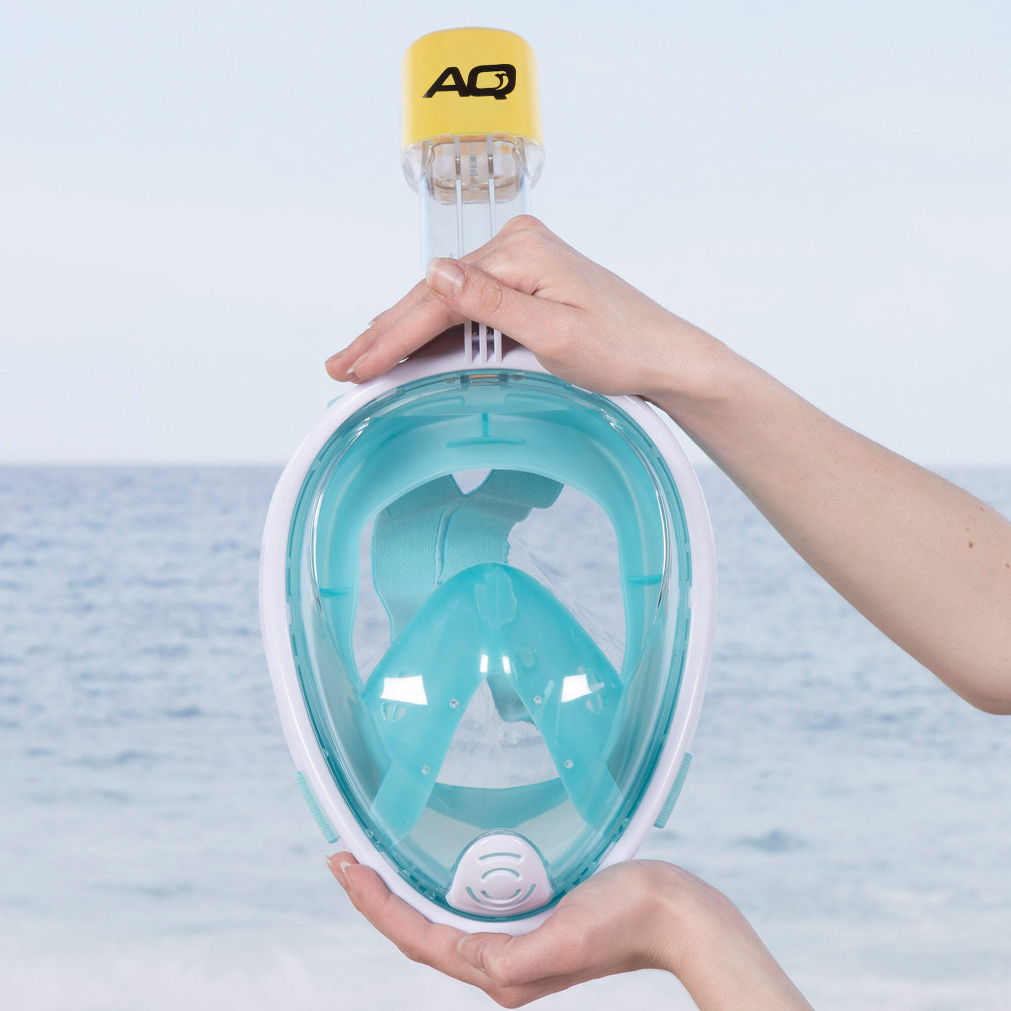 Maschera snorkeling per bambini + 5 anni con supporto per fotocamera 2/7