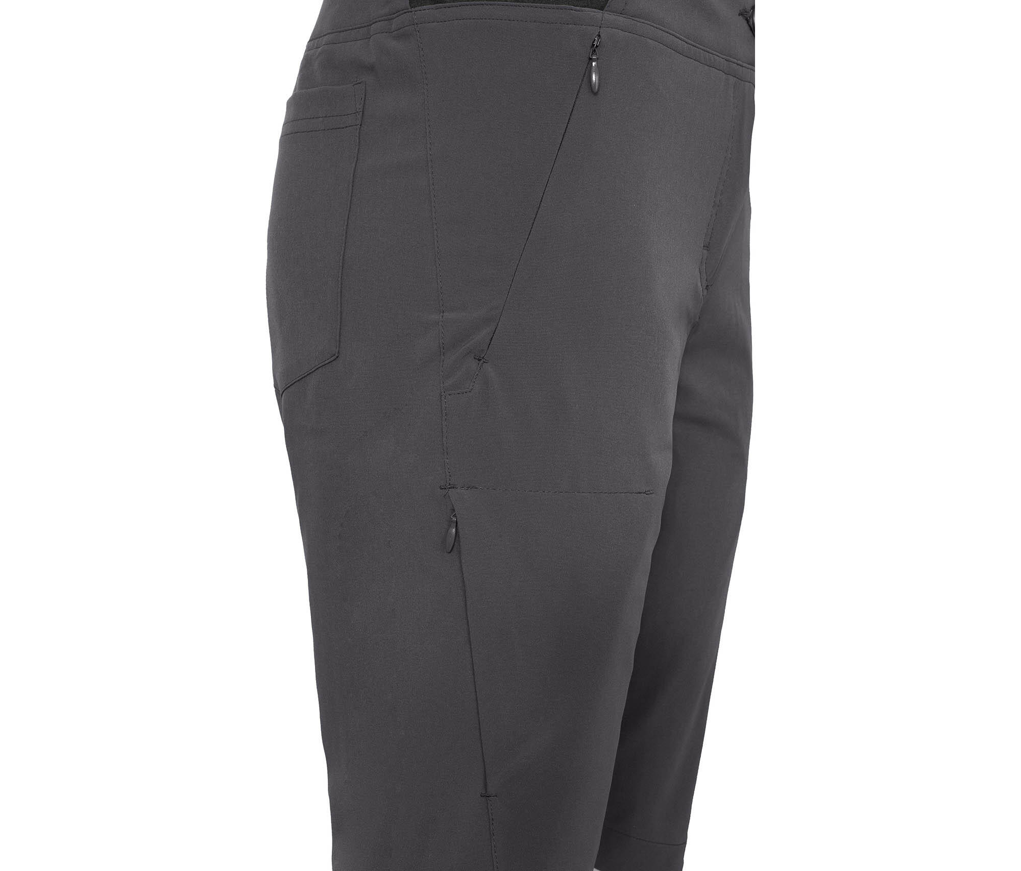 Damen Wandershorts recycelt, elastisch, sportlich Grau 3/5
