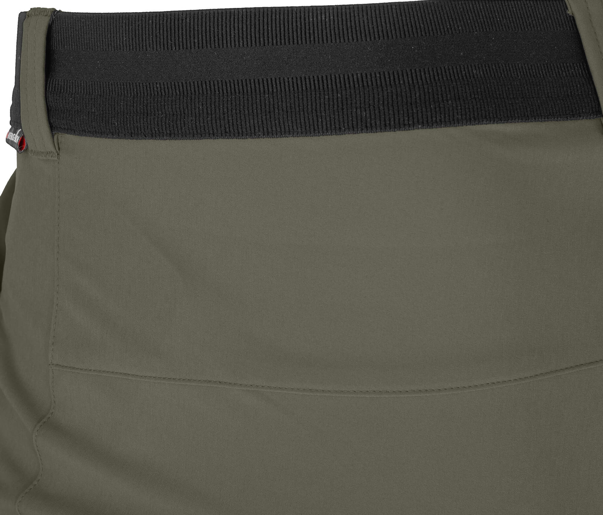 Herren Wandershorts recycelt, elastisch, 7 Taschen Grün 4/5