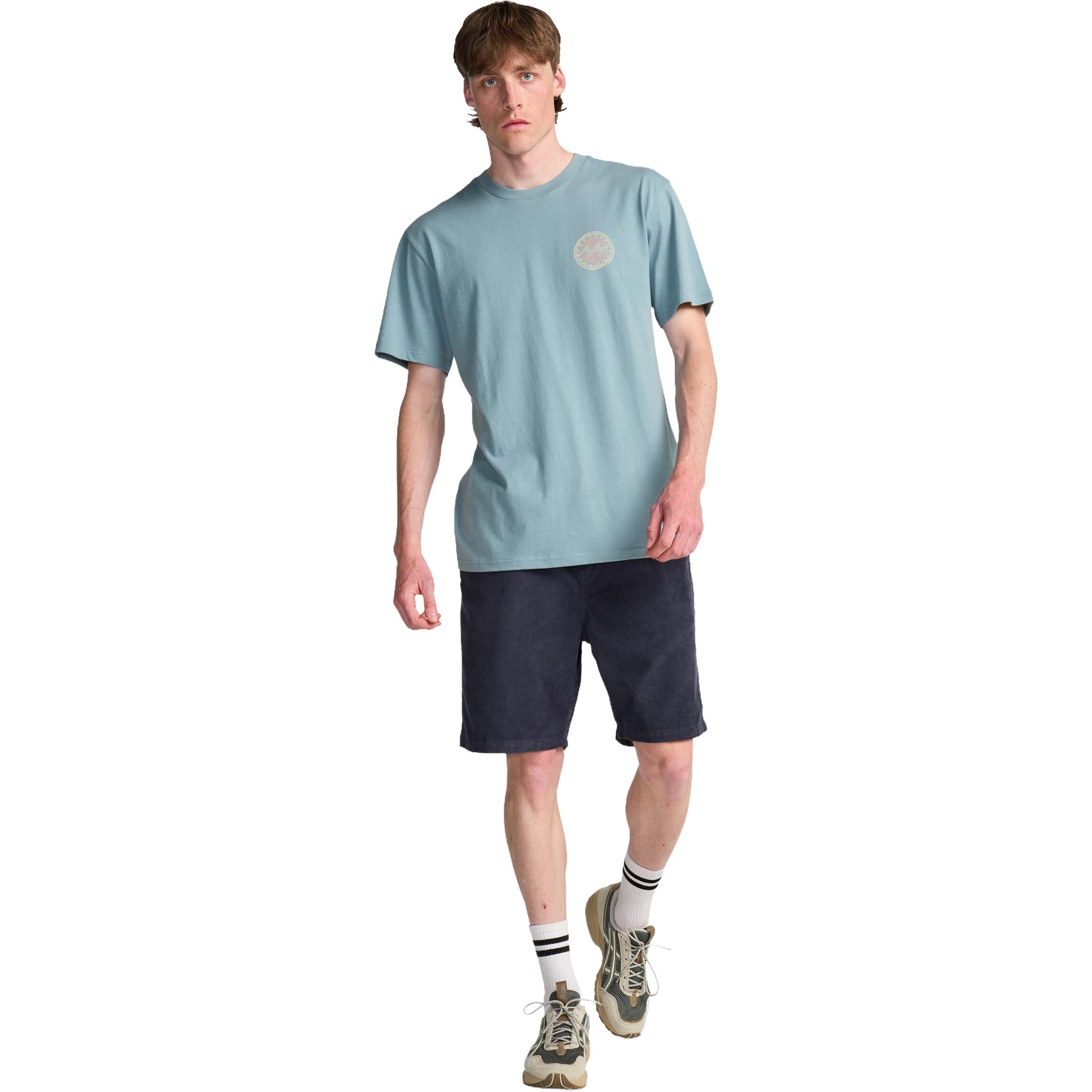 Billabong Crayon Wave T-Shirt-Washed Blue 2/4