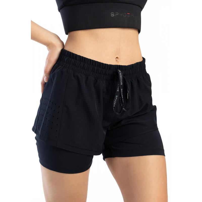 Short avec legging ouvert sur le coté