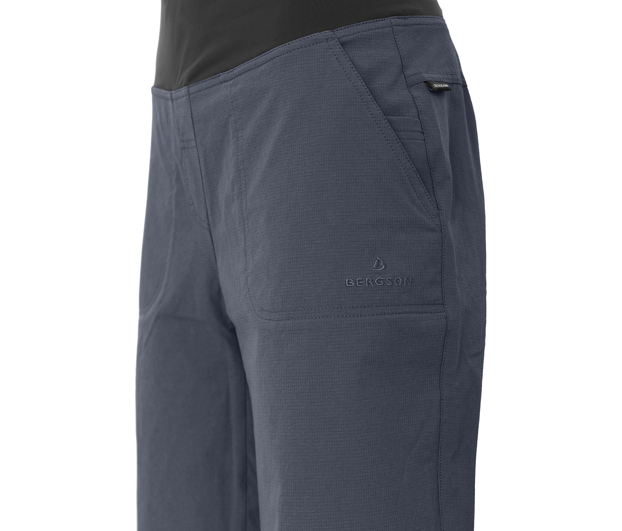 Damen Wandershorts leicht, elastisch, strapazierfähig Grau 3/5