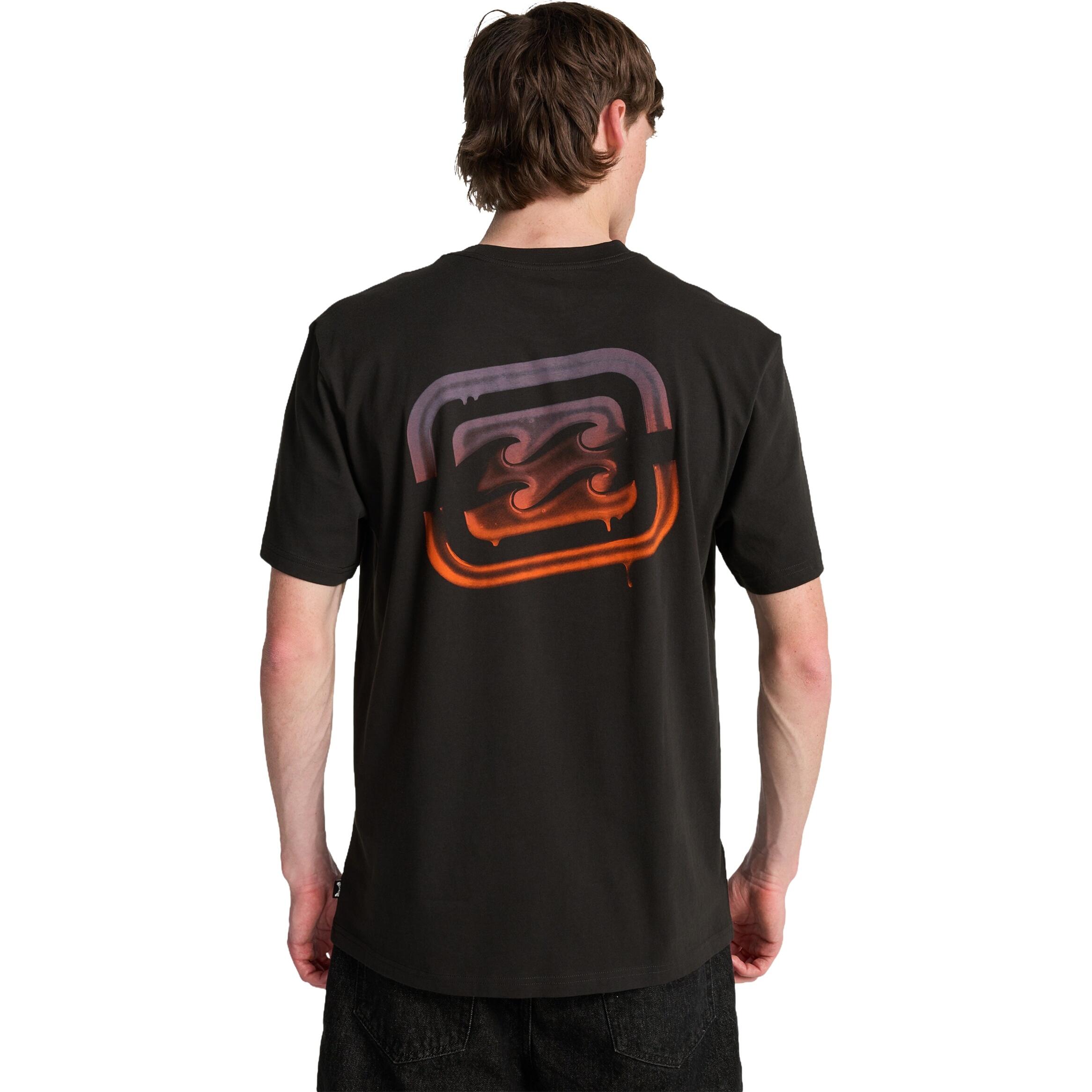 BILLABONG Billabong T-Shirt Crayon Wave Black 3/5