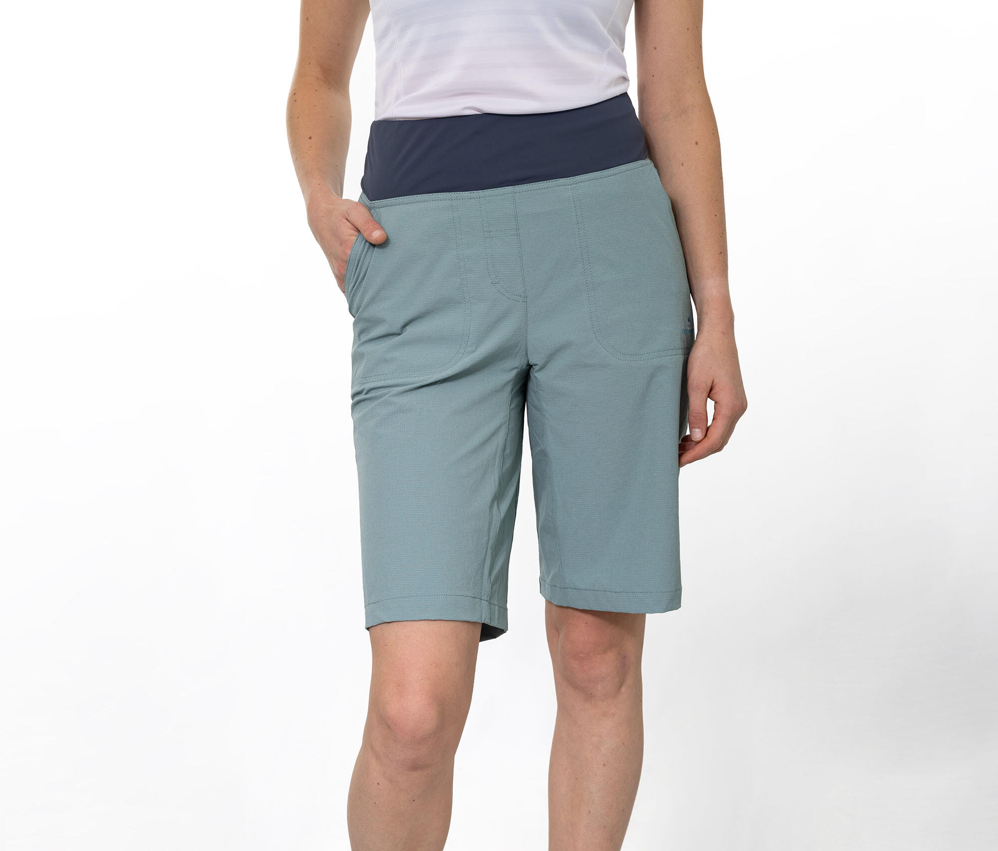 Damen Wandershorts leicht, elastisch, strapazierfähig Blau 4/5