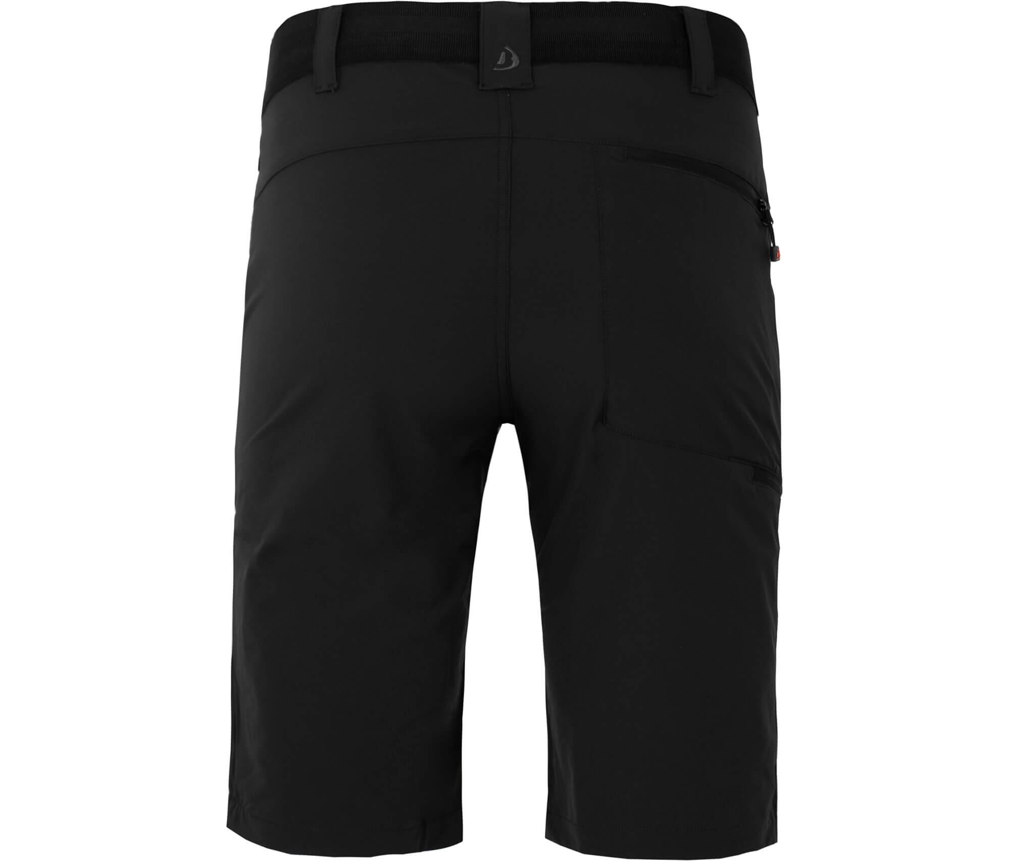 Herren Wandershorts leicht, strapazierfähig Schwarz 2/4