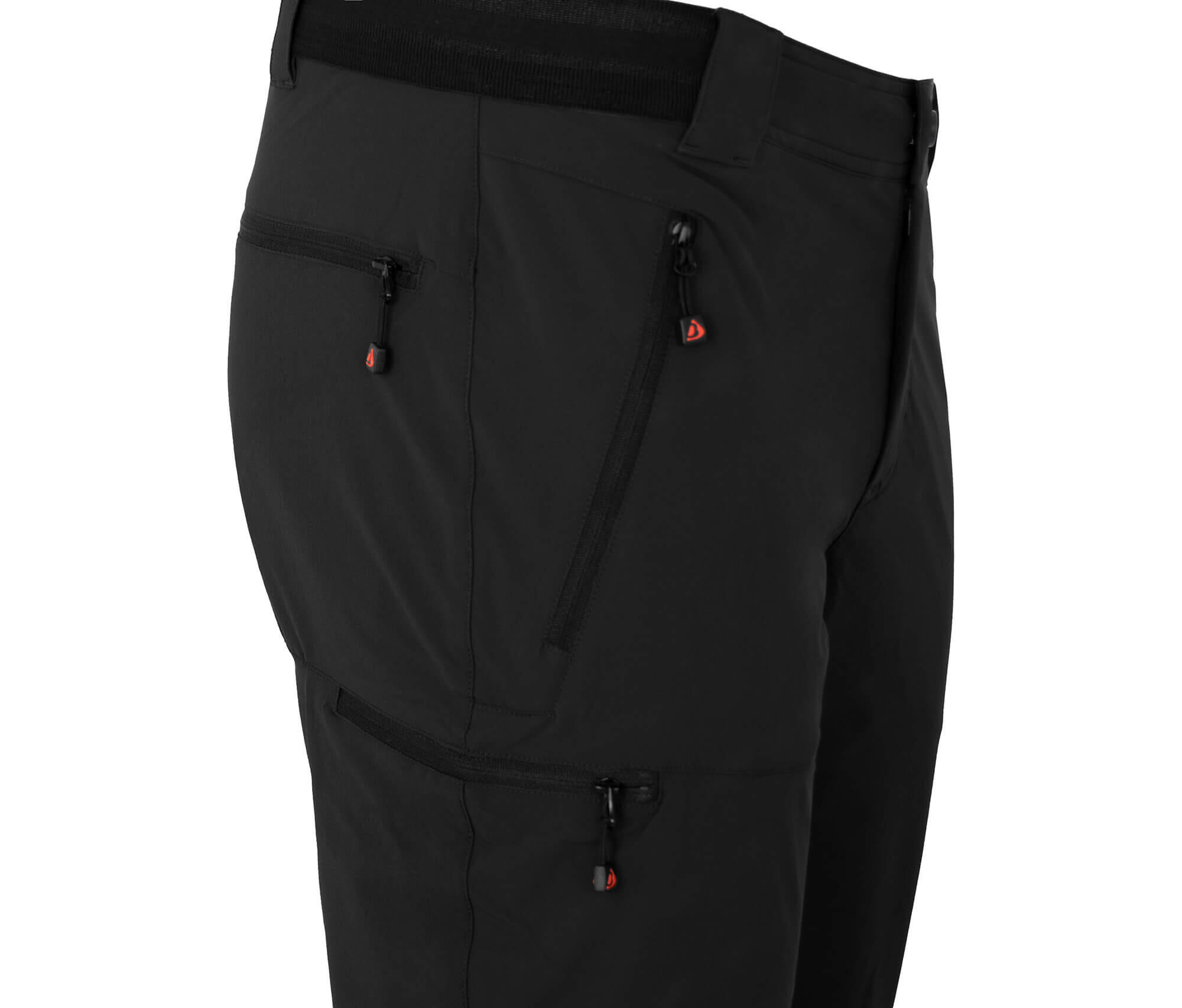 Herren Wandershorts leicht, strapazierfähig Schwarz 4/4