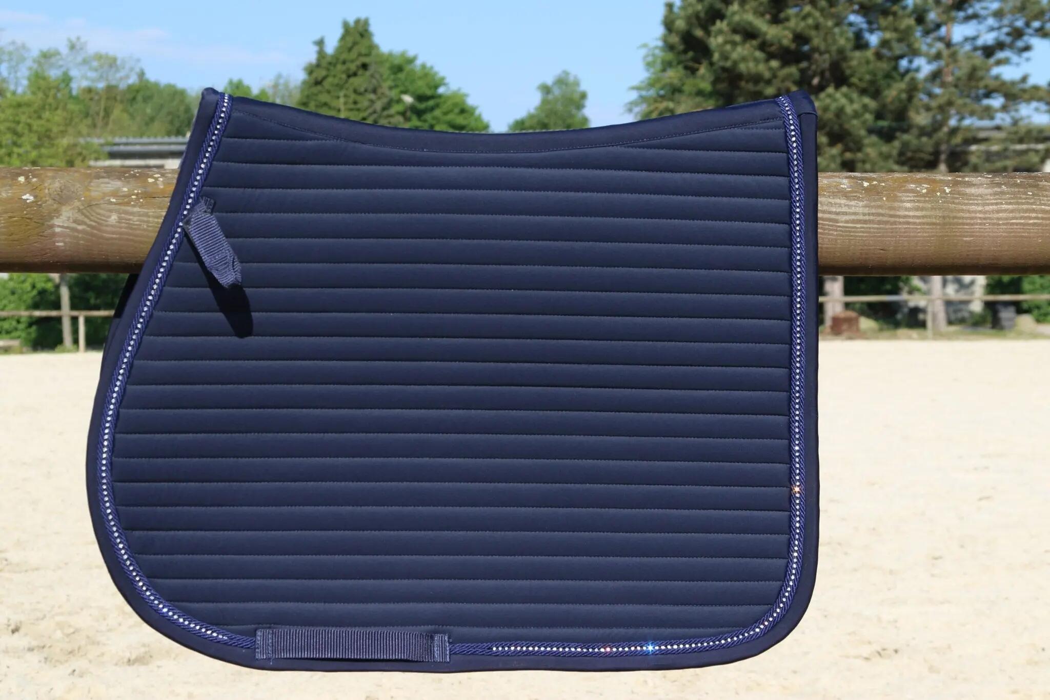 Euroriding Zadeldek Bright Met Kristallen Luxe & Comfort Blauw - 5/6