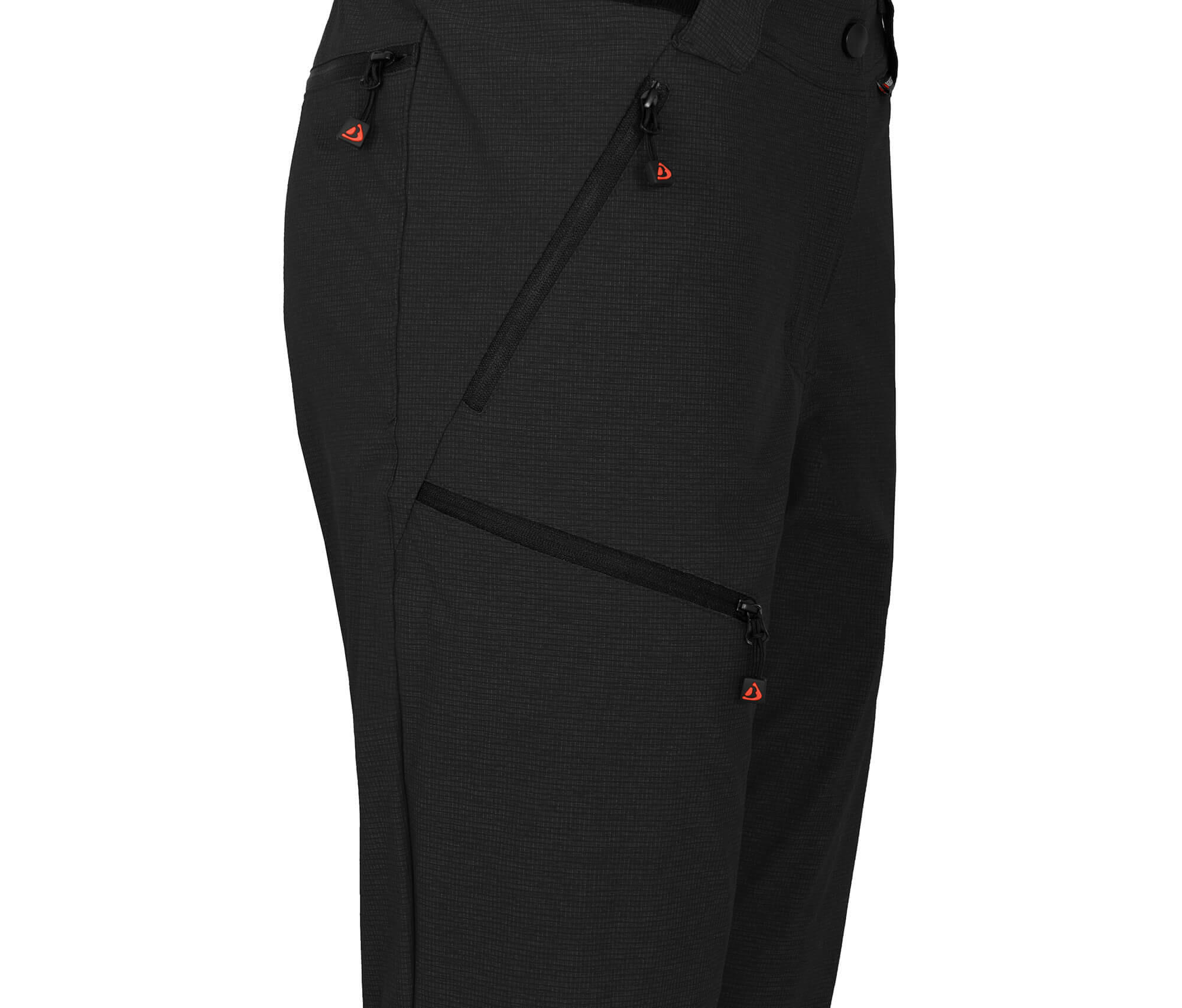 Damen Wandershorts robust, elastisch Schwarz 3/5