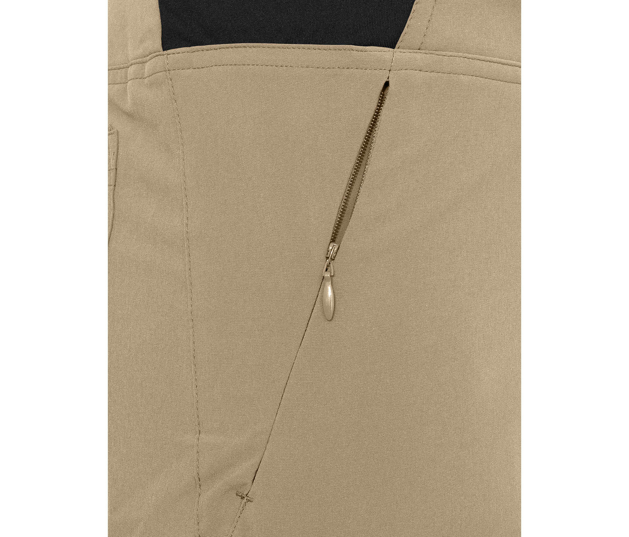 Damen Wandershorts recycelt, elastisch, sportlich Beige 5/5