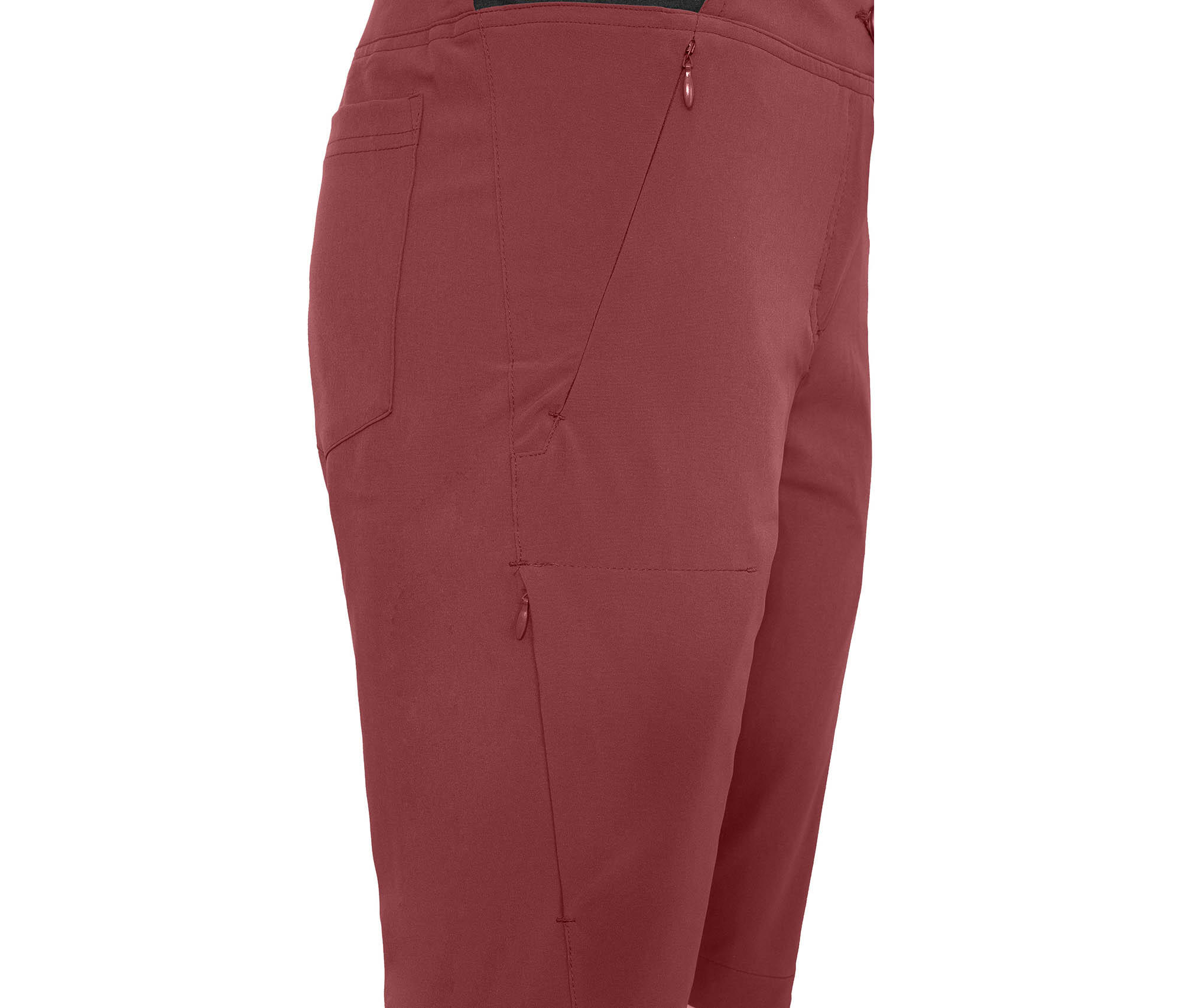 Damen Wandershorts recycelt, elastisch, sportlich Braun 3/5