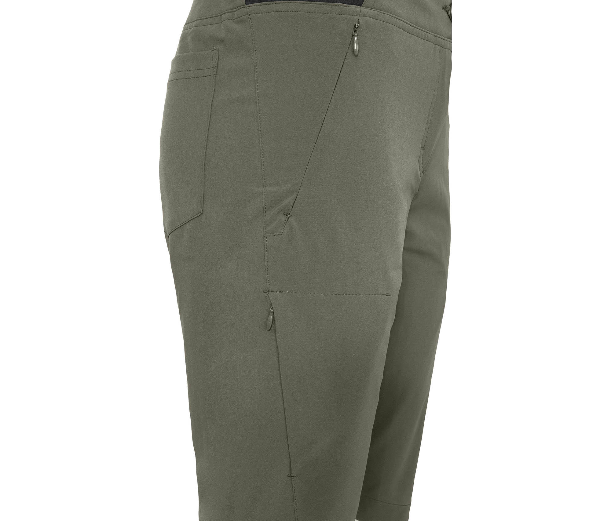 Damen Wandershorts recycelt, elastisch, sportlich Grün 3/5