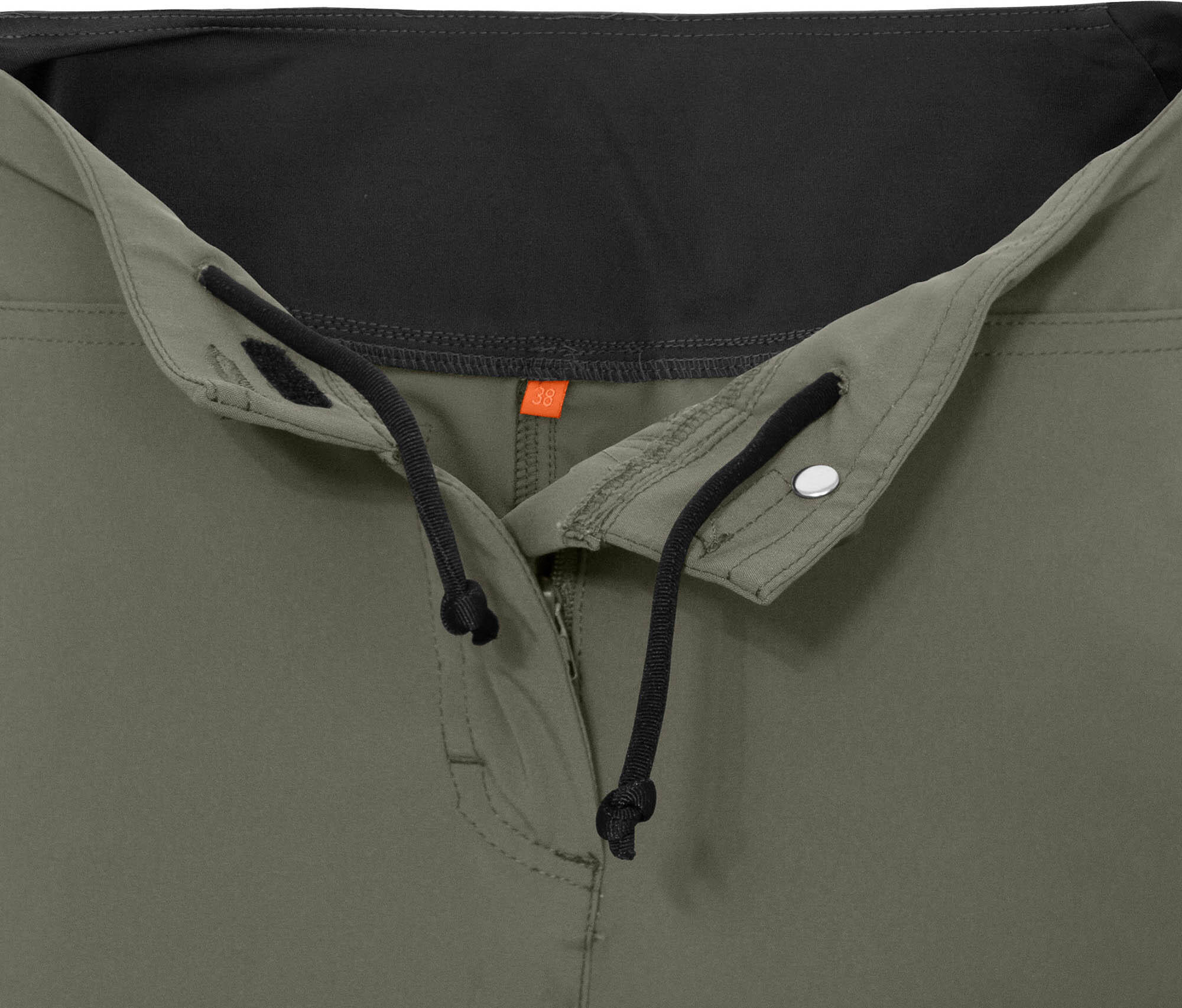 Damen Wandershorts recycelt, elastisch, sportlich Grün 4/5