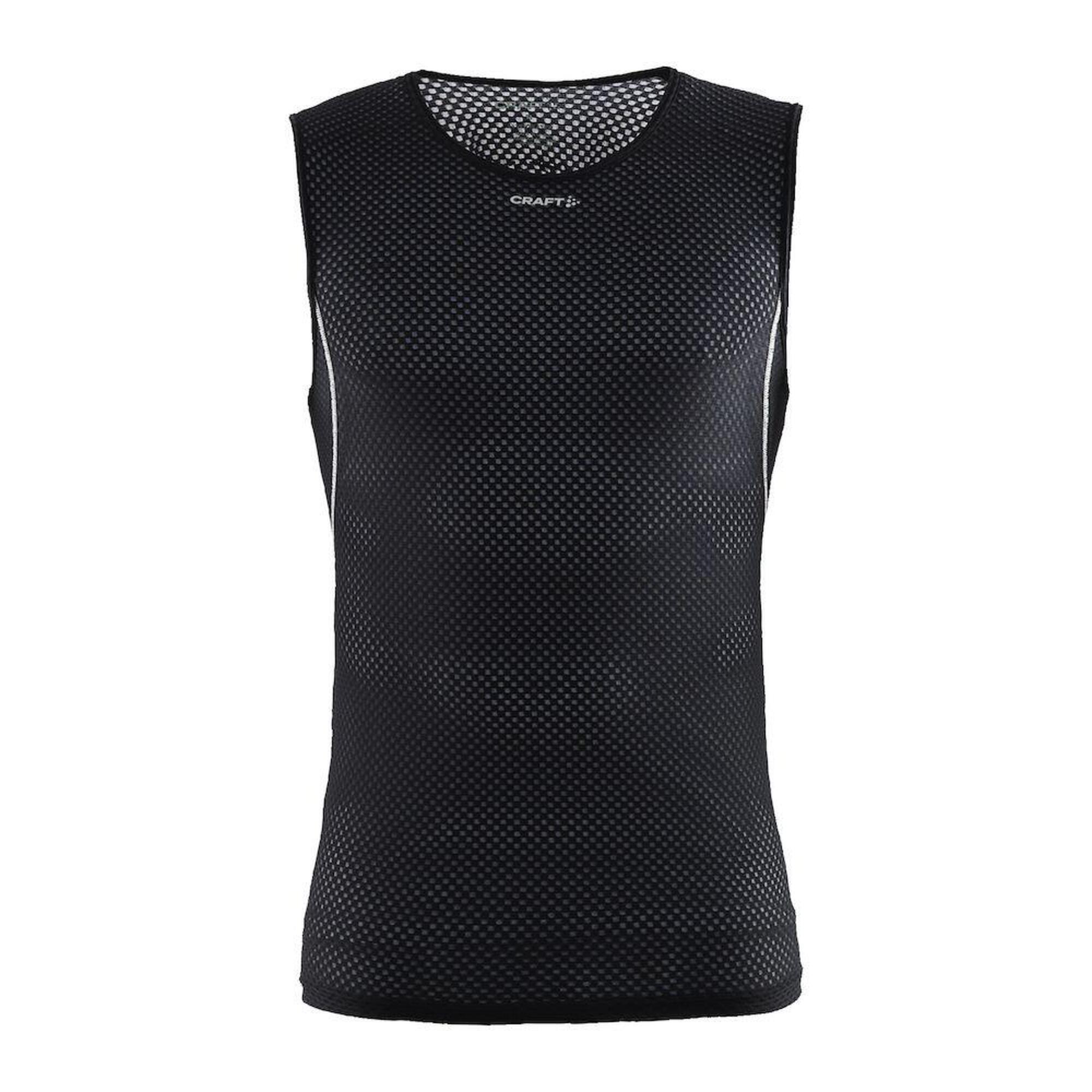 COOL MESH SUPERLIGHT SLEEVELESS BASELAYER MEN BLACK 1/3