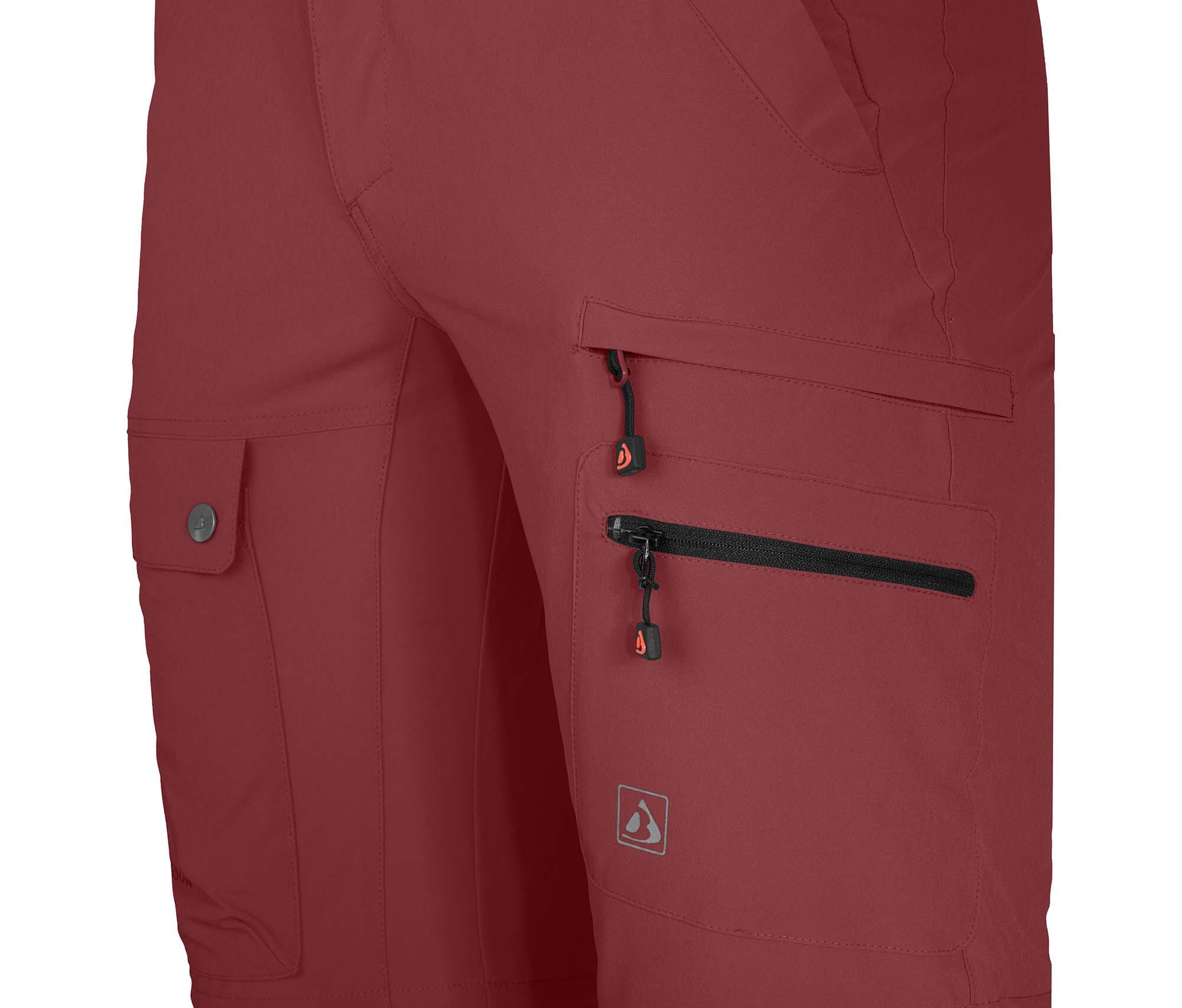 Herren Wanderhose recycelt, elastisch, 7 Taschen Braun 6/7