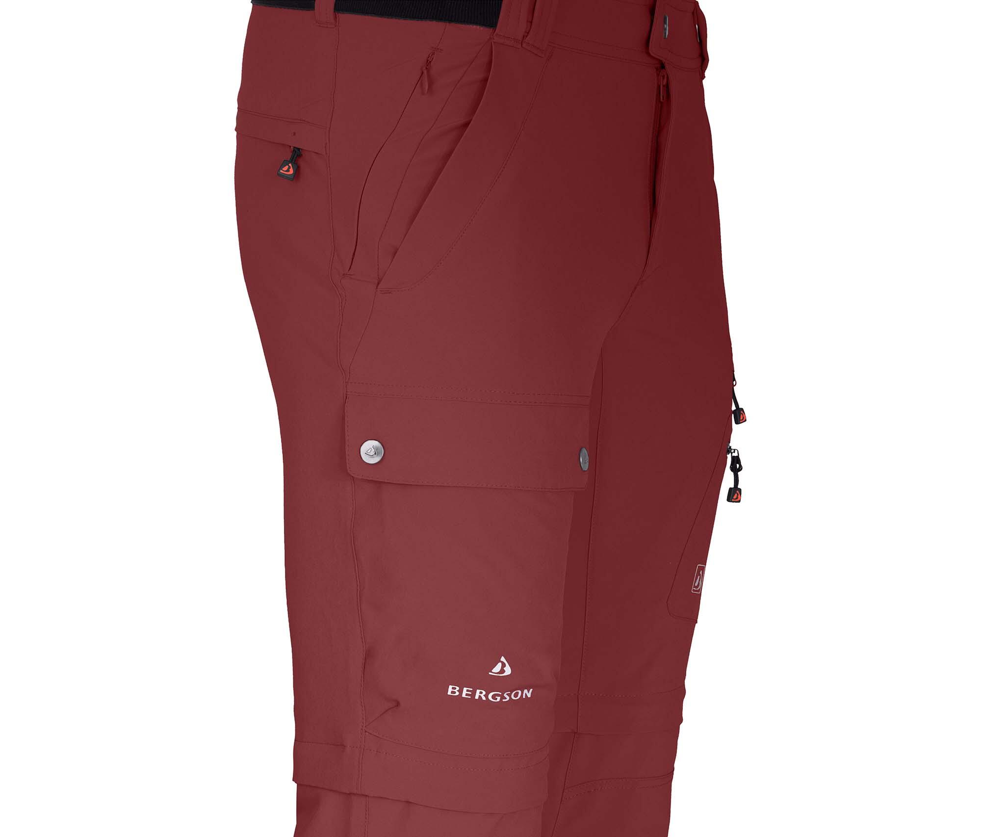 Herren Wanderhose recycelt, elastisch, 7 Taschen Braun 4/7