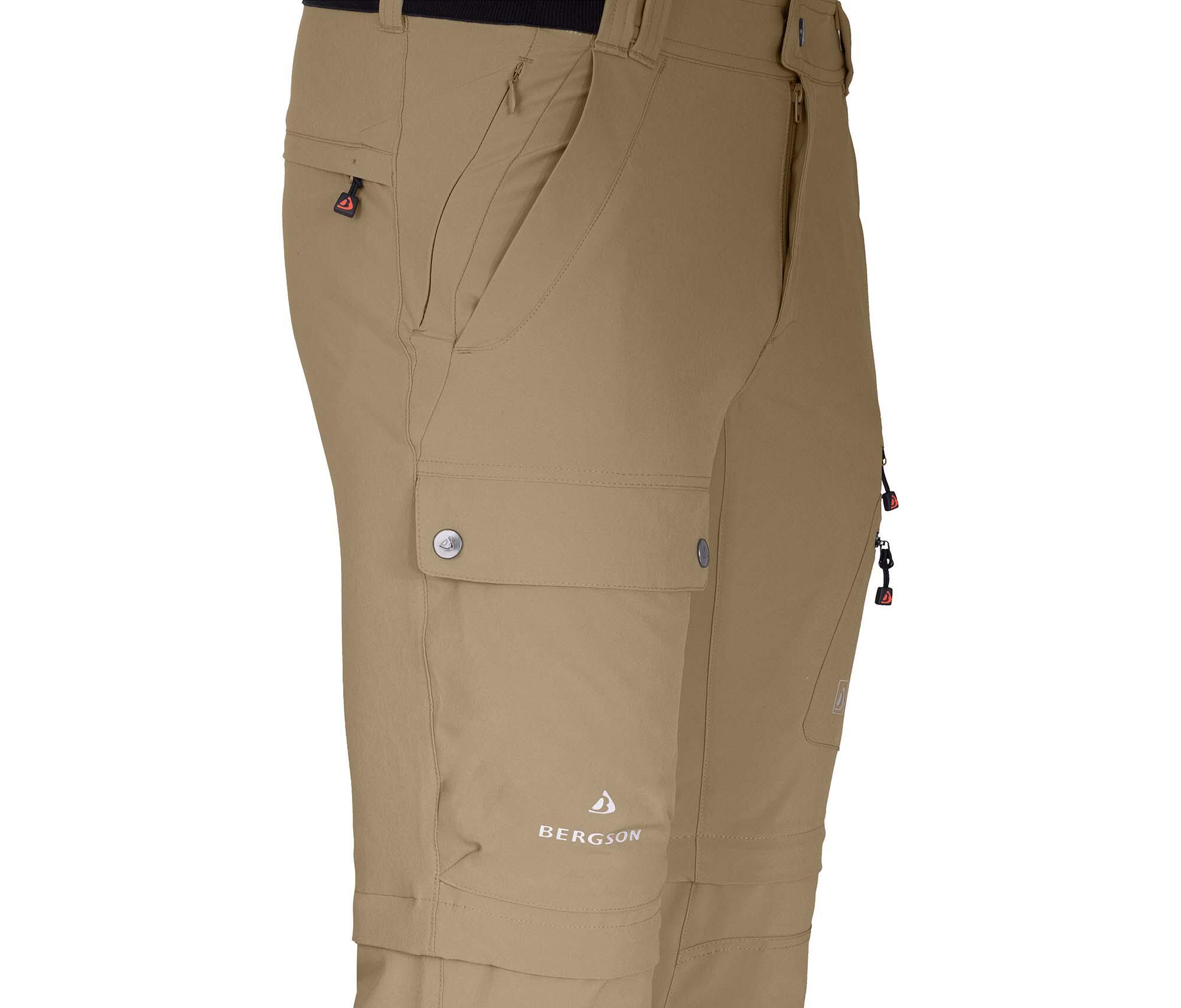 Herren Wanderhose recycelt, elastisch, 7 Taschen Beige 4/7