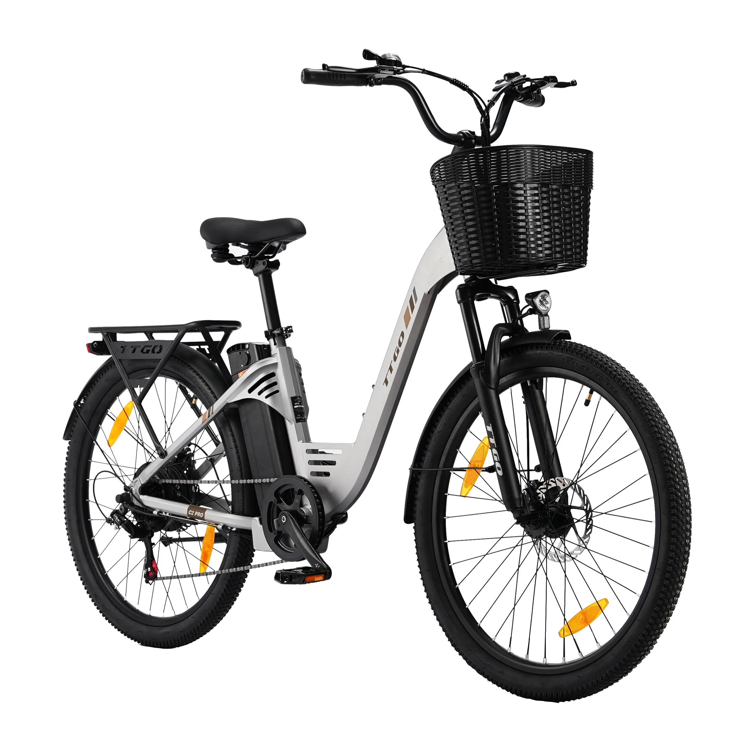 Bicicleta elétrica para adultos TTGO C2 Pro Bateria 36V18Ah Pneus 26 polegadas 2/2