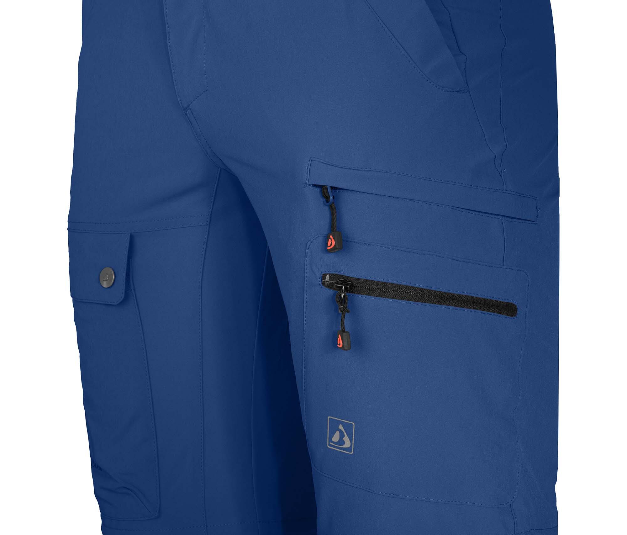 Herren Wanderhose recycelt, elastisch, 7 Taschen Blau 6/7
