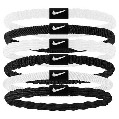 Dames flex haarbandjes (set van 6) (bruin/beige/crème/roze/zwart)