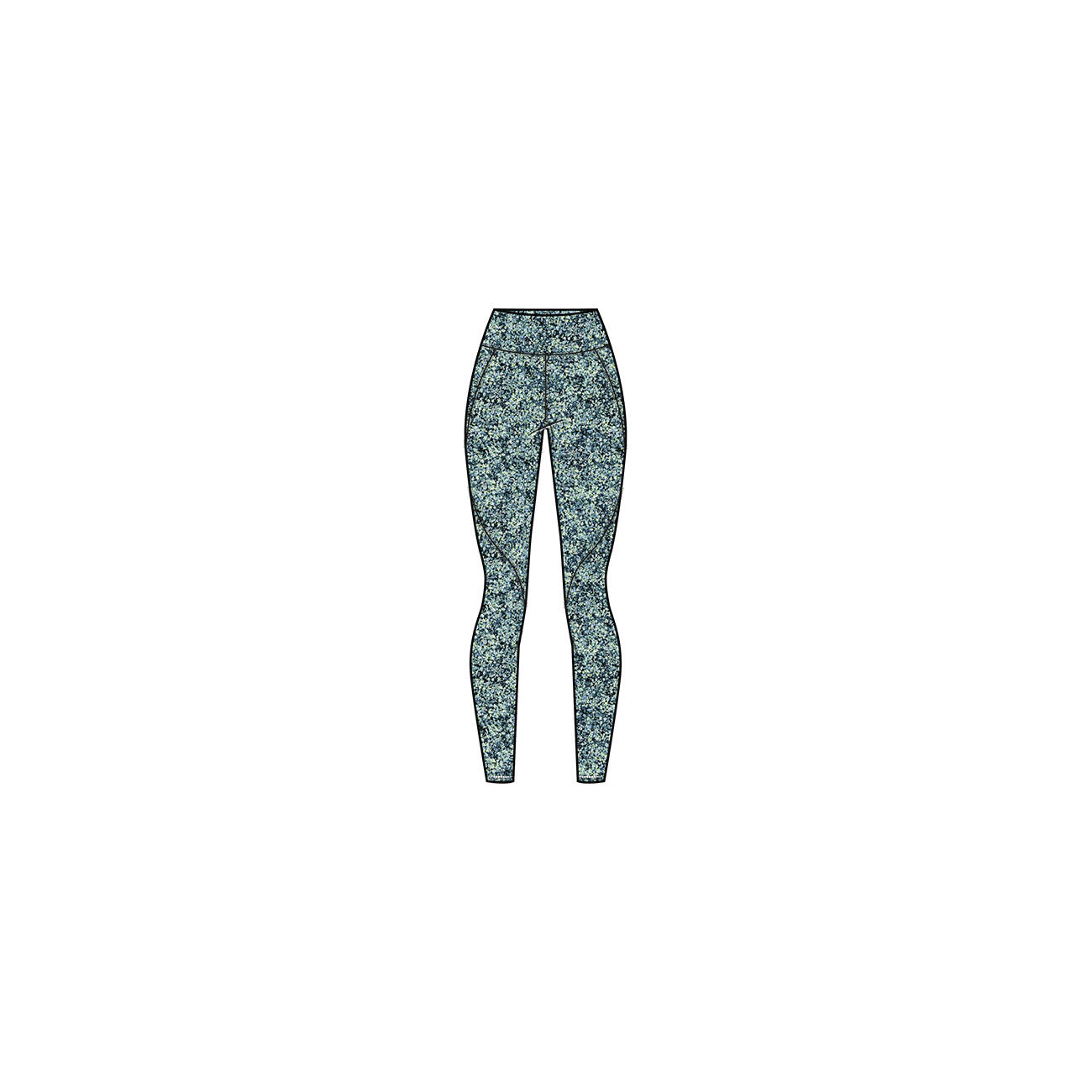SWEATY BETTY Power Gym Leggings  BLAUWE BLOEMENPRINT XXL 4/4