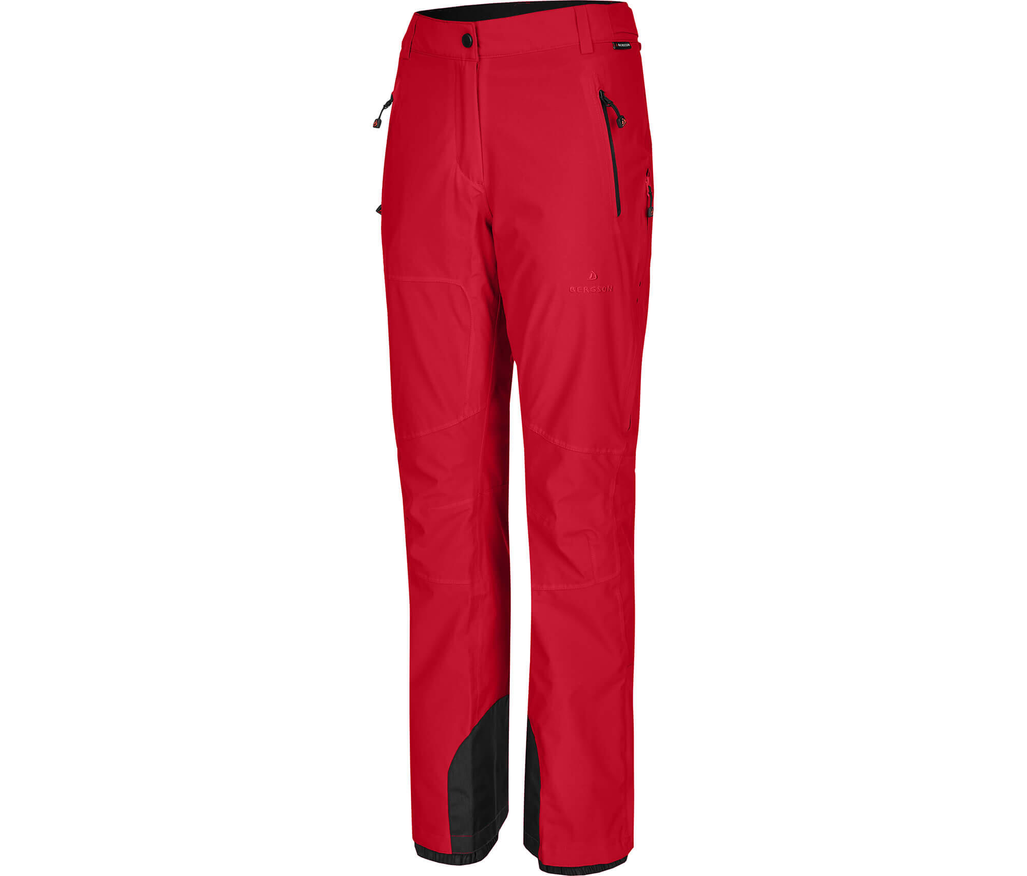 Damen Skihose unwattiert, 20000 mm Wassersäule Rot 3/3
