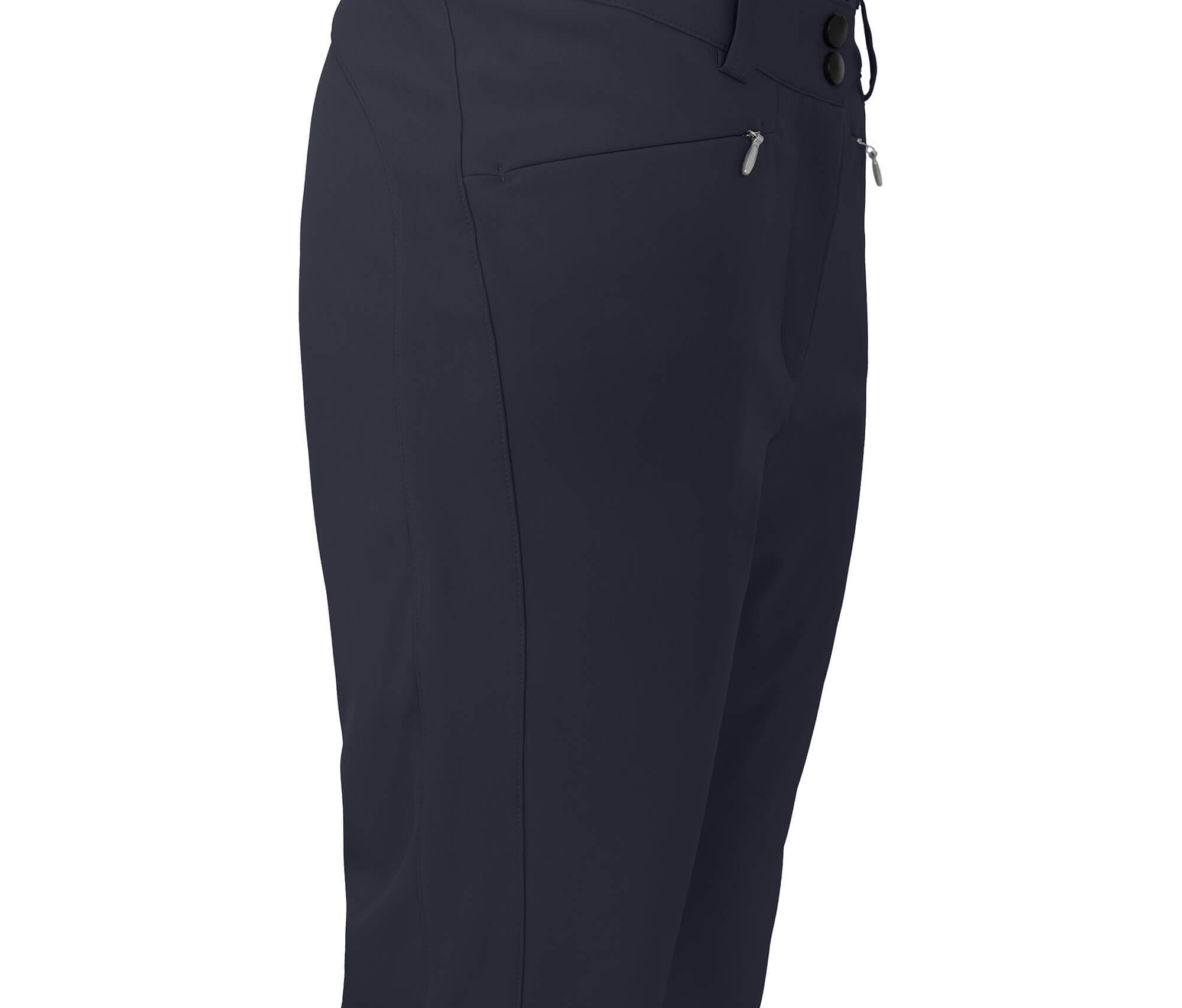 Damen Softshell Skihose winddicht, elastisch Blau 3/5