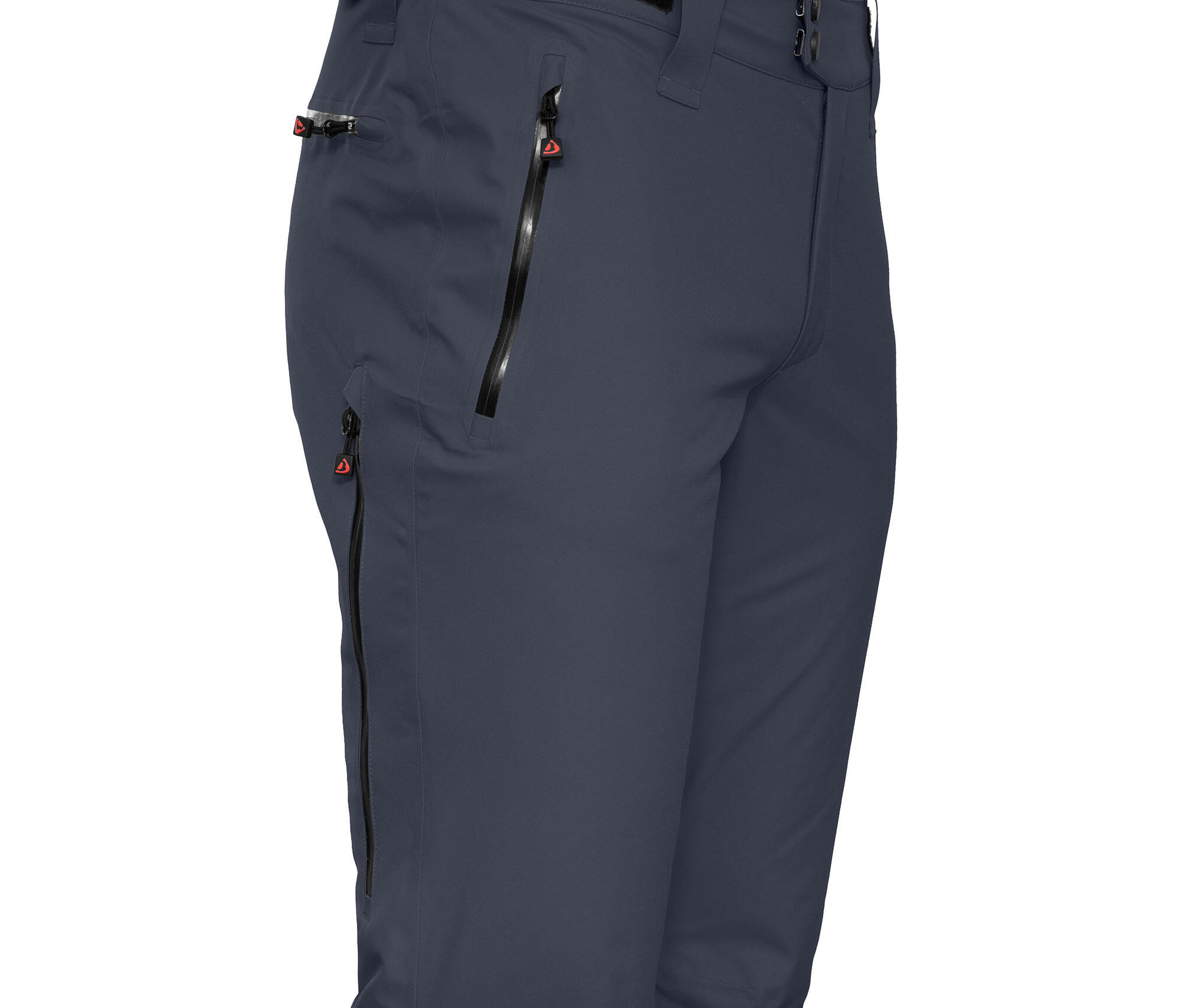 Herren Skihose wattiert, recycelt, 20000 mm Wassersäule Grau 3/4
