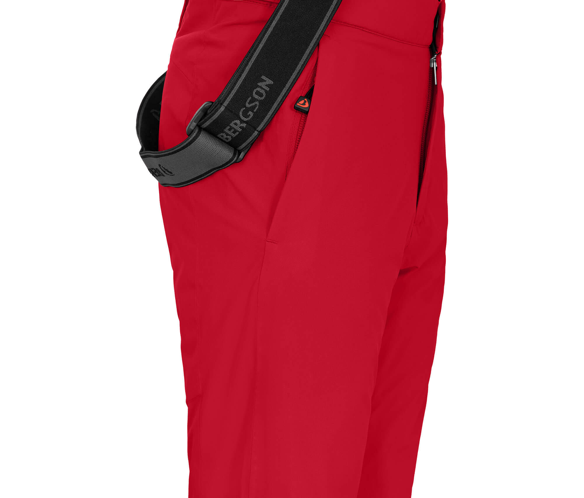 Kinder Skihose wattiert, 20000 mm Wassersäule Rot 3/5