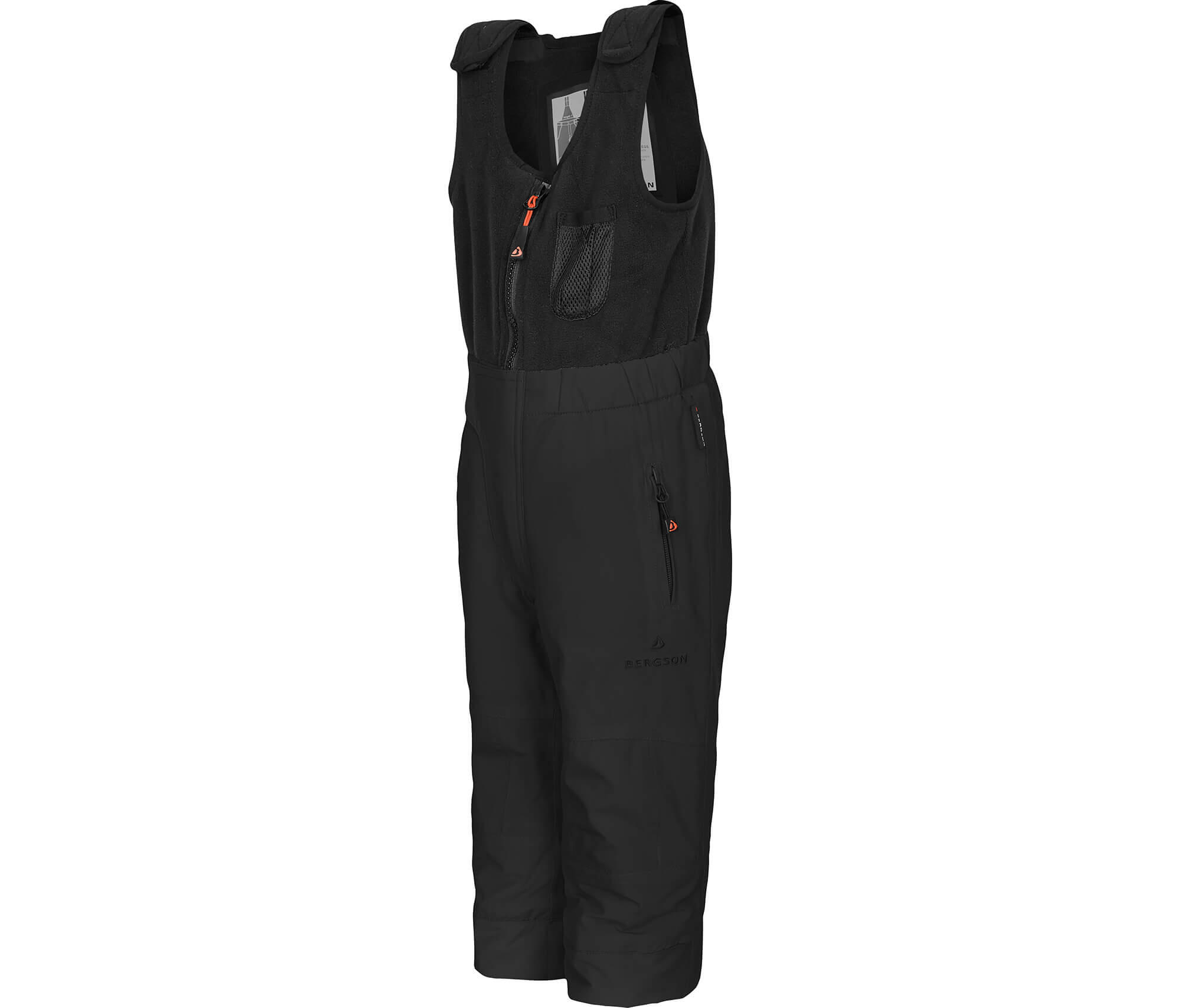 Kinder Skihose wattiert, 20000 mm Wassersäule Schwarz 3/5