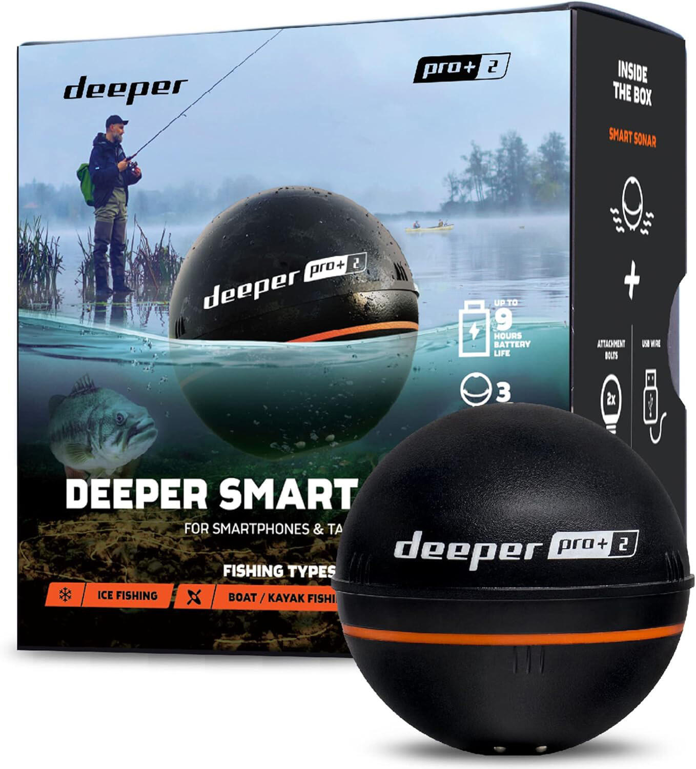 Deeper Nahazovací sonar Wifi s GPS Fishfinder Pro+ 2 2/7