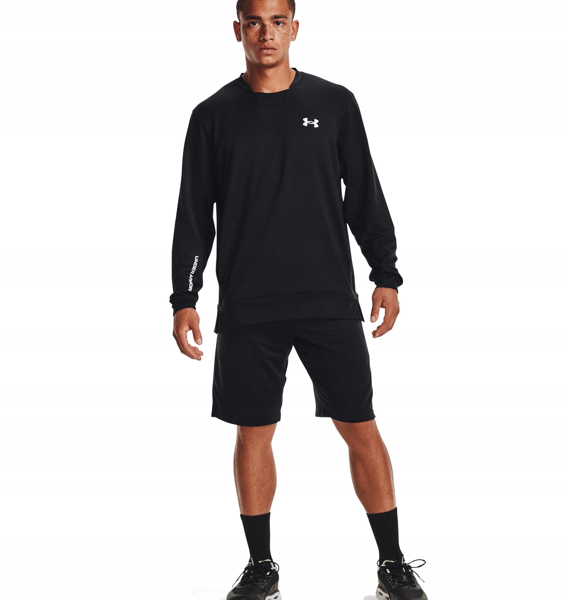 Męskie Spodenki Treningowe Under Armour Terry Short CzaRNe 4/4