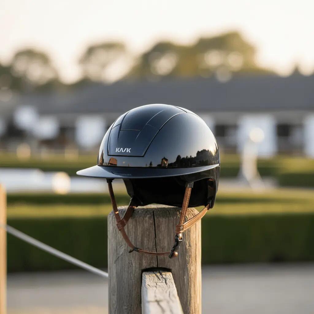 Kask Kooki Lady Light Brown Chinstrap Zwart - 3/4