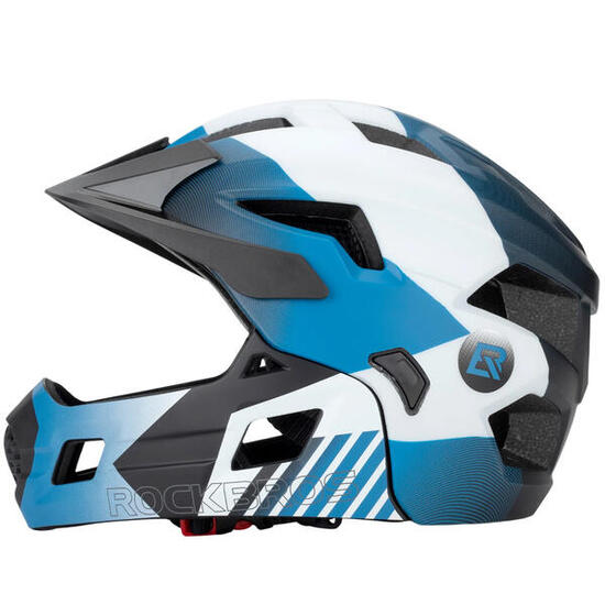Kask dziecięcy z odpinaną osłoną podbródka FULL FACE off-road Rockbros