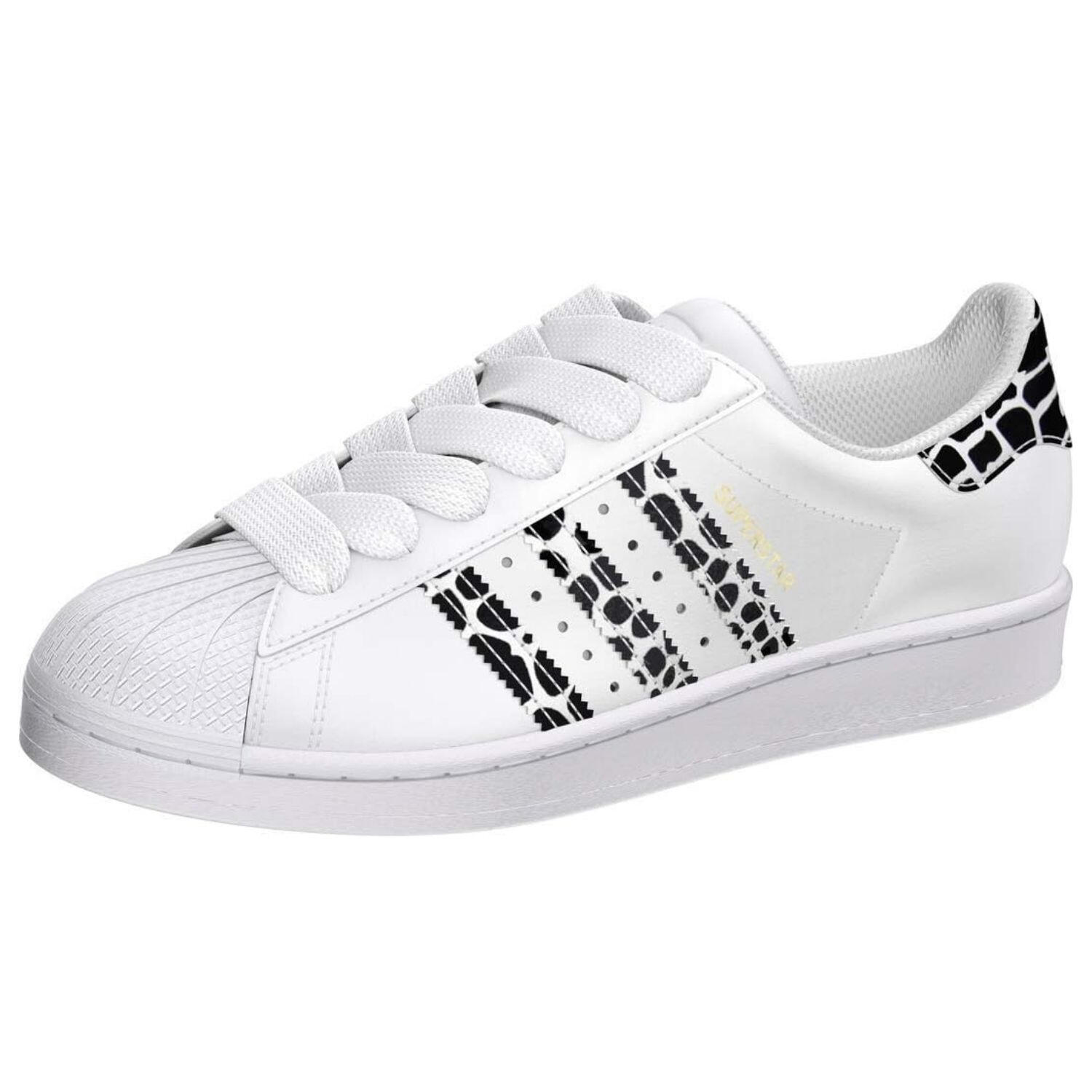 Buty damskie Adidas Superstar W białe sneakersy sportowe 3/7