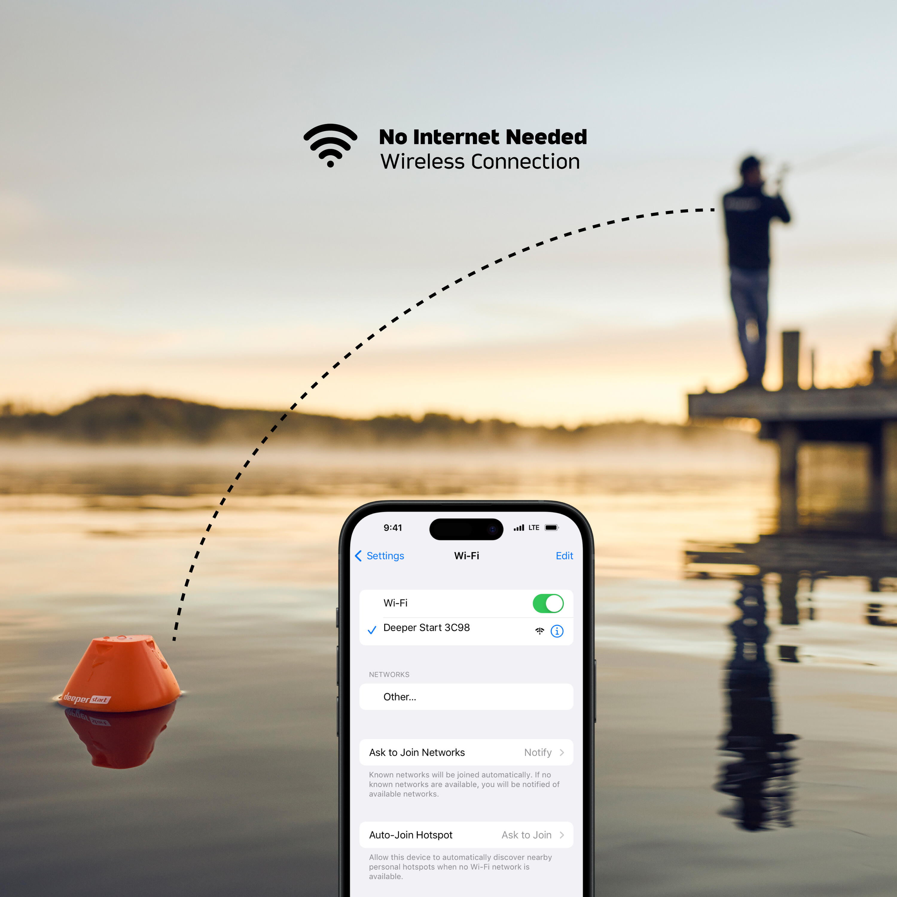 Deeper START Fish Finder – Sonar wireless WiFi per pesca da riva 4/6