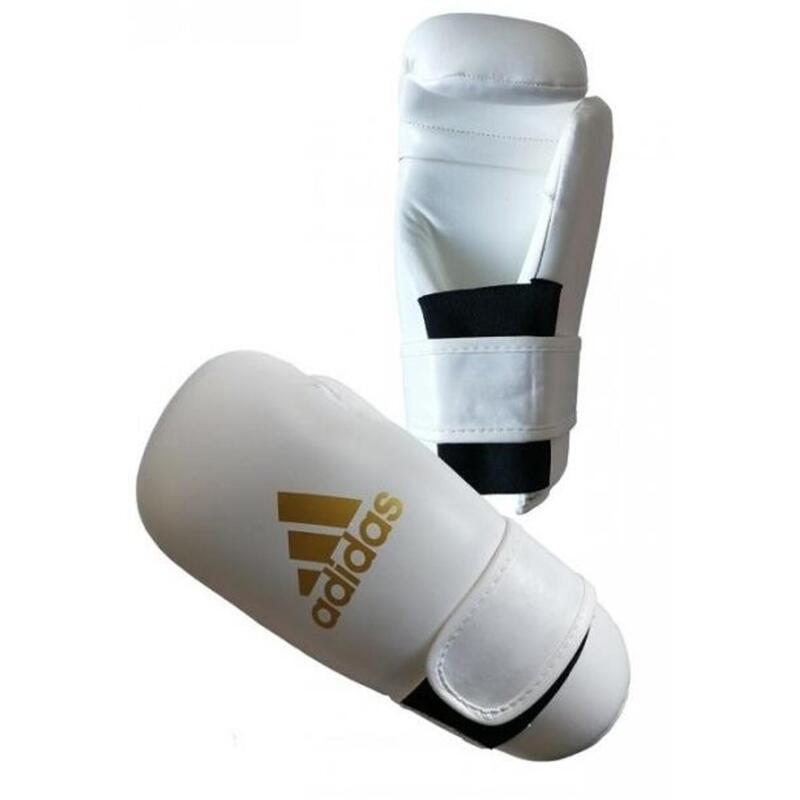 Adidas Semi Contact Gloves - Bokshandschoenen - Wit / Goud - S
