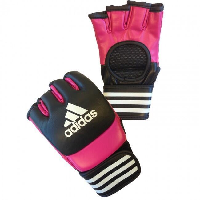 Adidas Ultimate MMA Handschoenen - Zwart/Roze - L