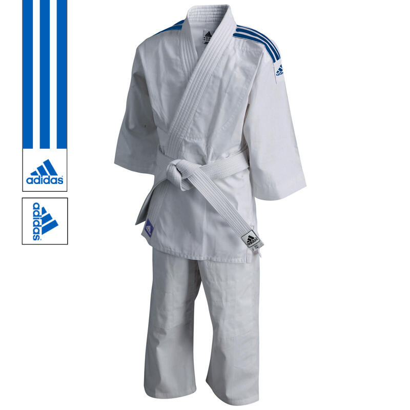 adidas Judopak J200 Evolution Wit/Blauw