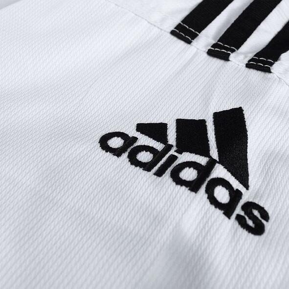 adidas Taekwondoanzug, Adi Club 3 stripes, schwarzes Revers, ADITCB02 3/4