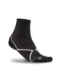 Hardloop enkelsokken met duurzame wolmix – Black white – 40-42 1/1