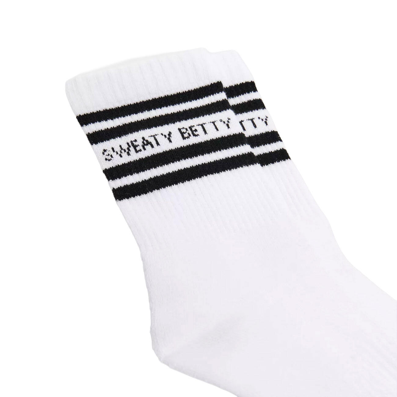 SWEATY BETTY Varsity Slogan Sokken  ZWART-WIT 6-8 3/6