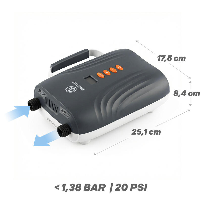 Pompă electrică SUP caiac 20 PSI umflare