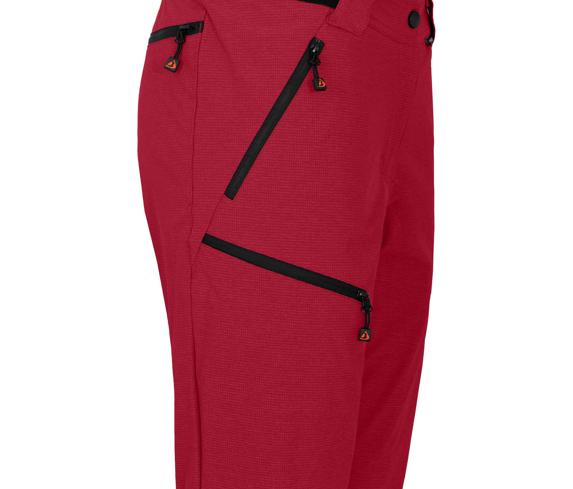 Damen Wandershorts robust, elastisch Rot 3/5