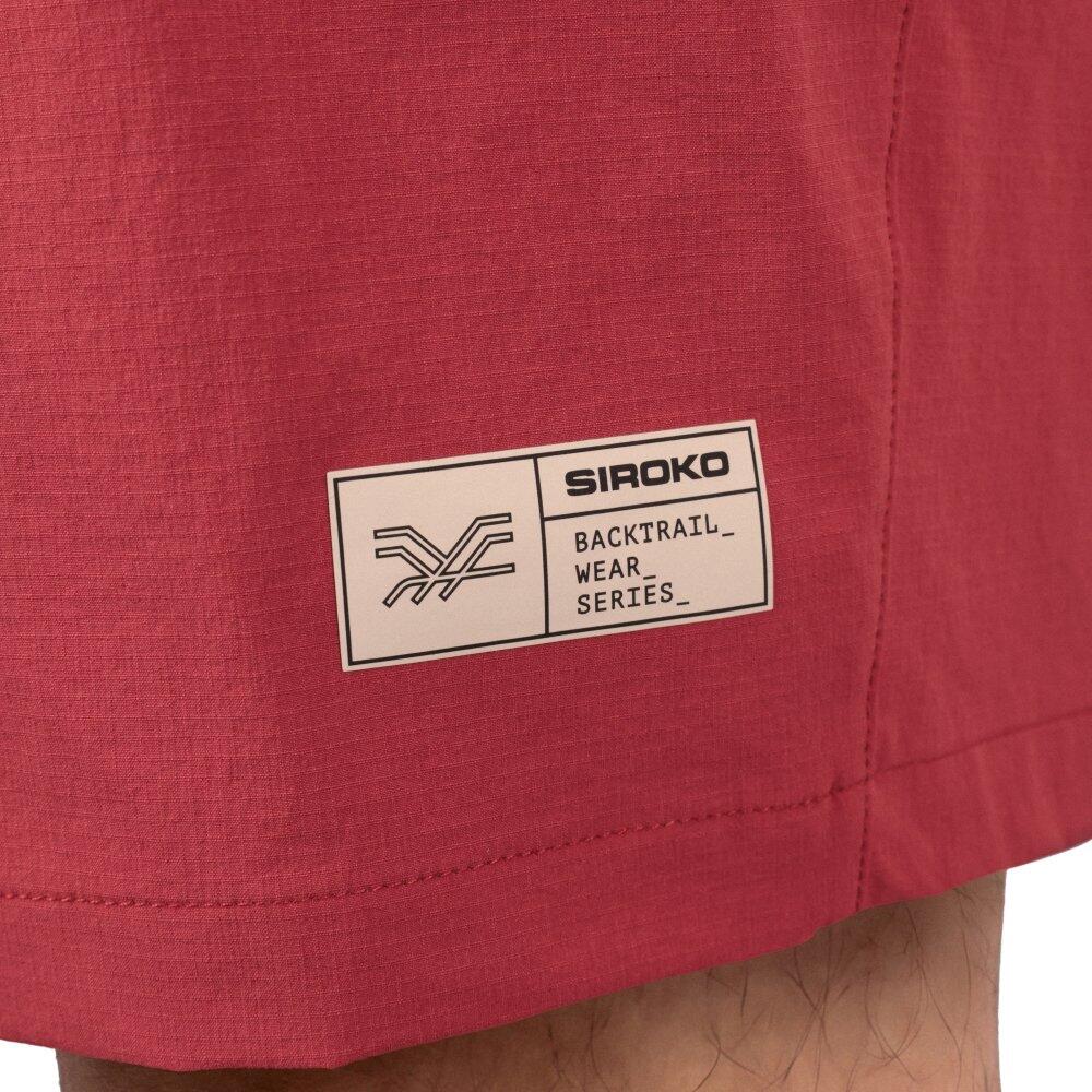 Short gravel homme Cyclisme Block Red Rouge 6/8