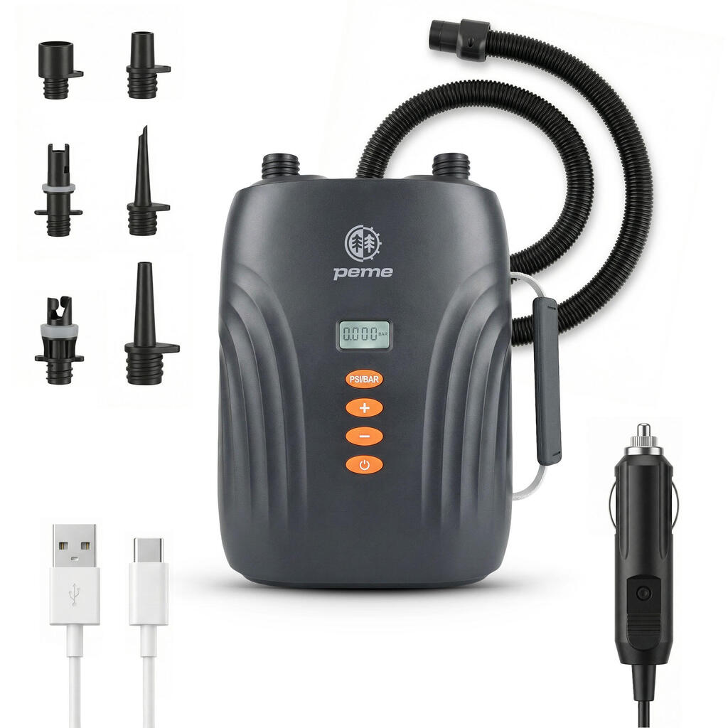 Electric SUP kayak pump with battery 20 PSI