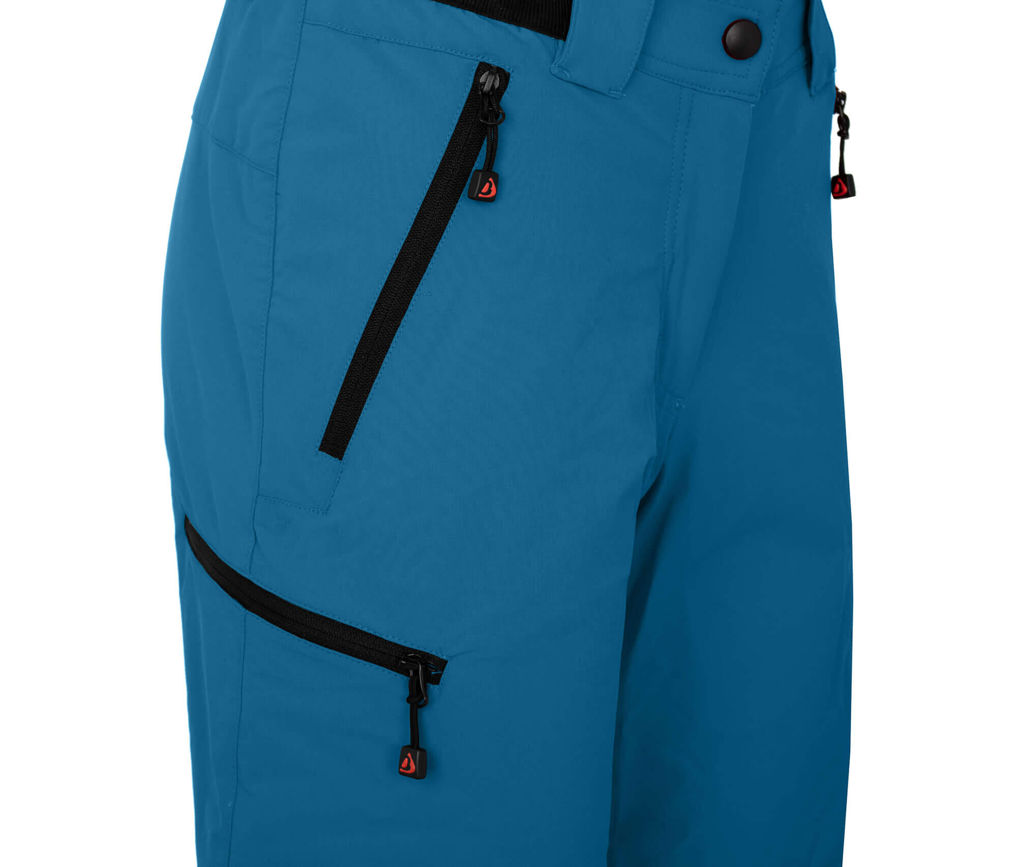 Damen Wandershorts leicht, strapazierfähig Blau 3/4