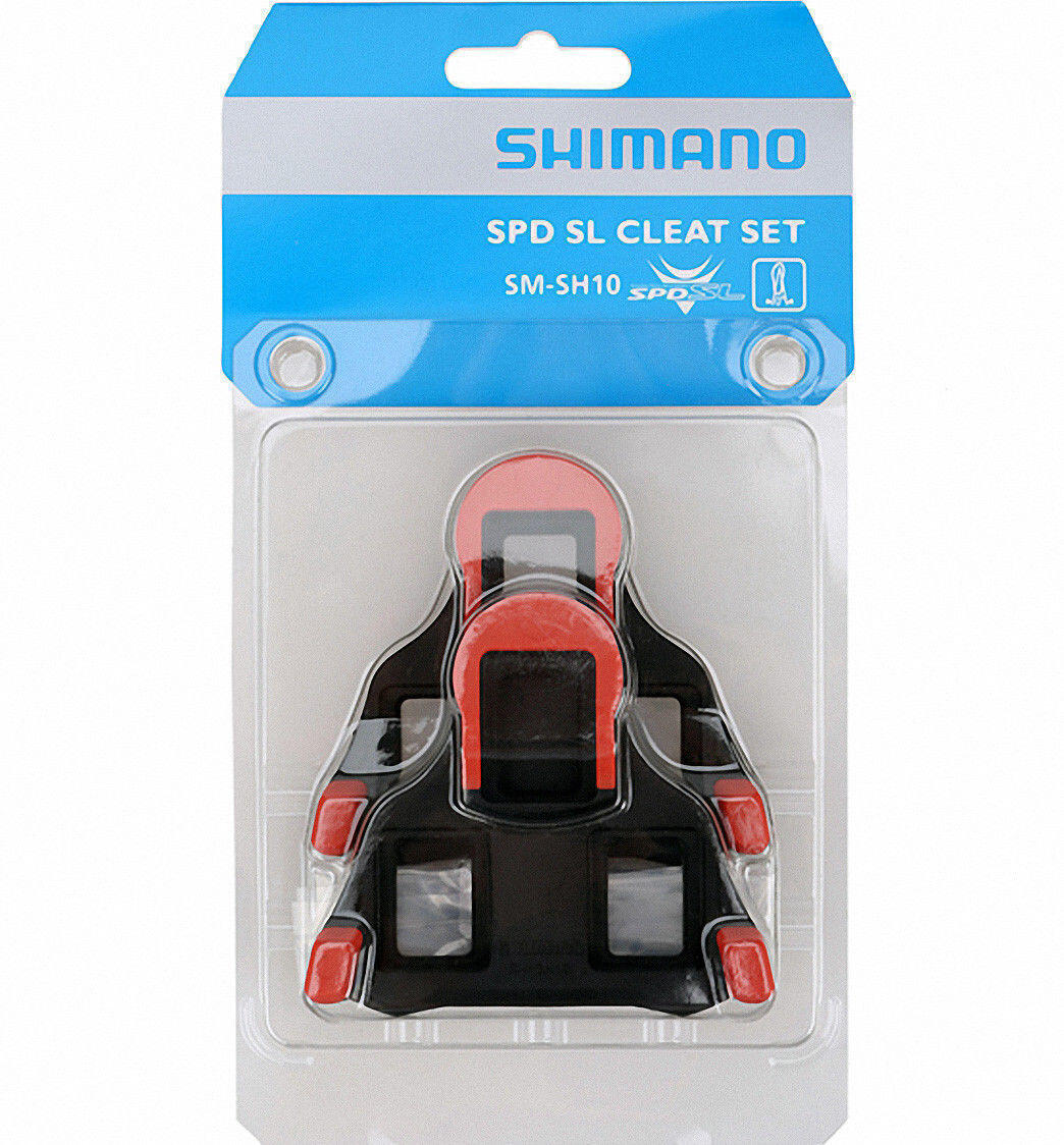 Shimano SM-SH10 Clipless SPD-SL Pedal Cleats 0 Degree Float - Red 3/7