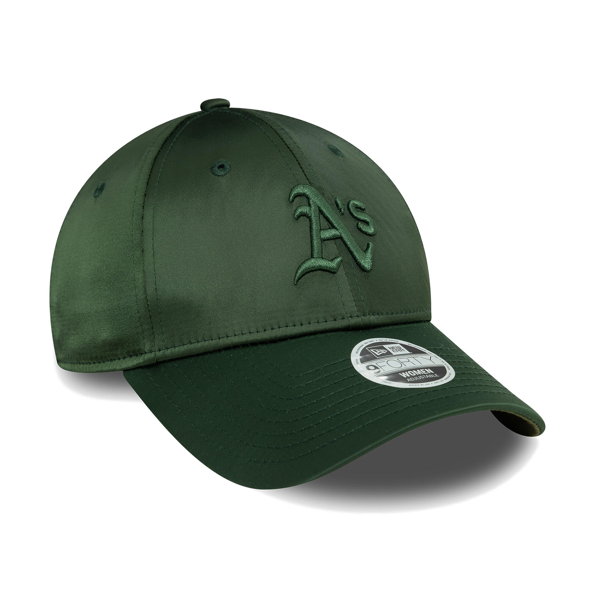 Casquette à visière New Era Satin 9Forty Oakland Athletics 6/6