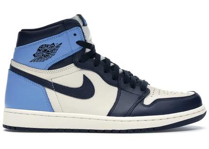 Chaussures - basket - hautes rétro - air jordan 1 - sail/obsidian
