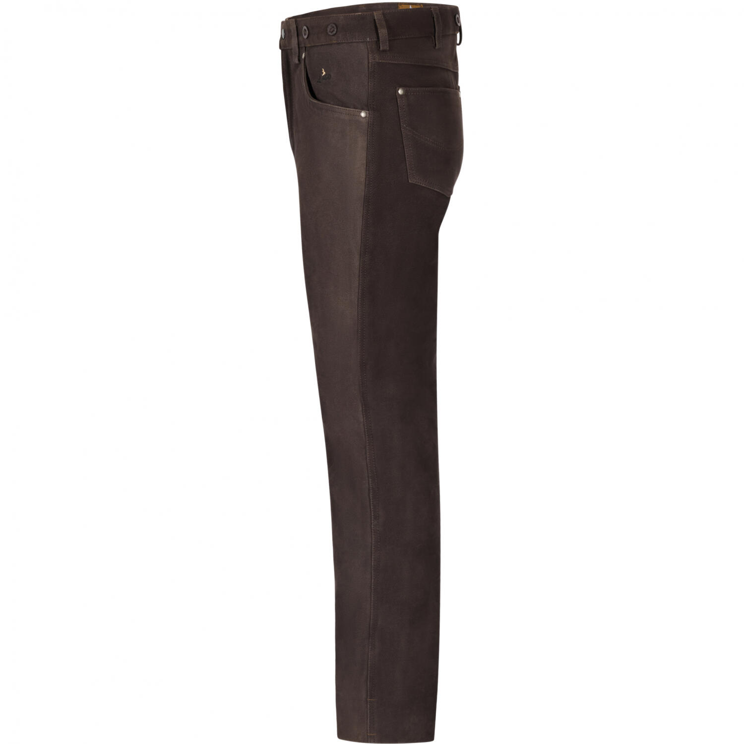 il Lago Prestige Nubuklederhose Herren (Braun) Größe 56 3/4